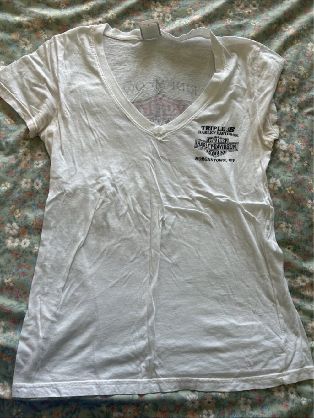 Lot 6 Harley-Davidson Women's Graphic T-Shirts Dealer WV FL  Sz L XL Tank - Picture 8 of 16